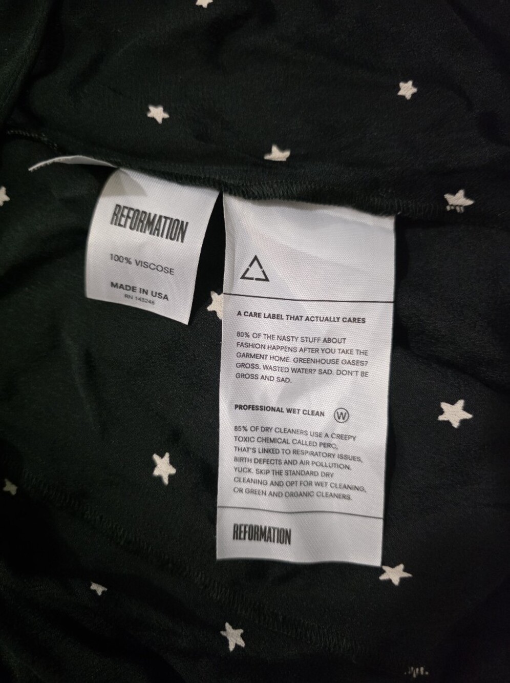 Reformation Women's Moon Wrap Mini Dress - Picture 3 of 5